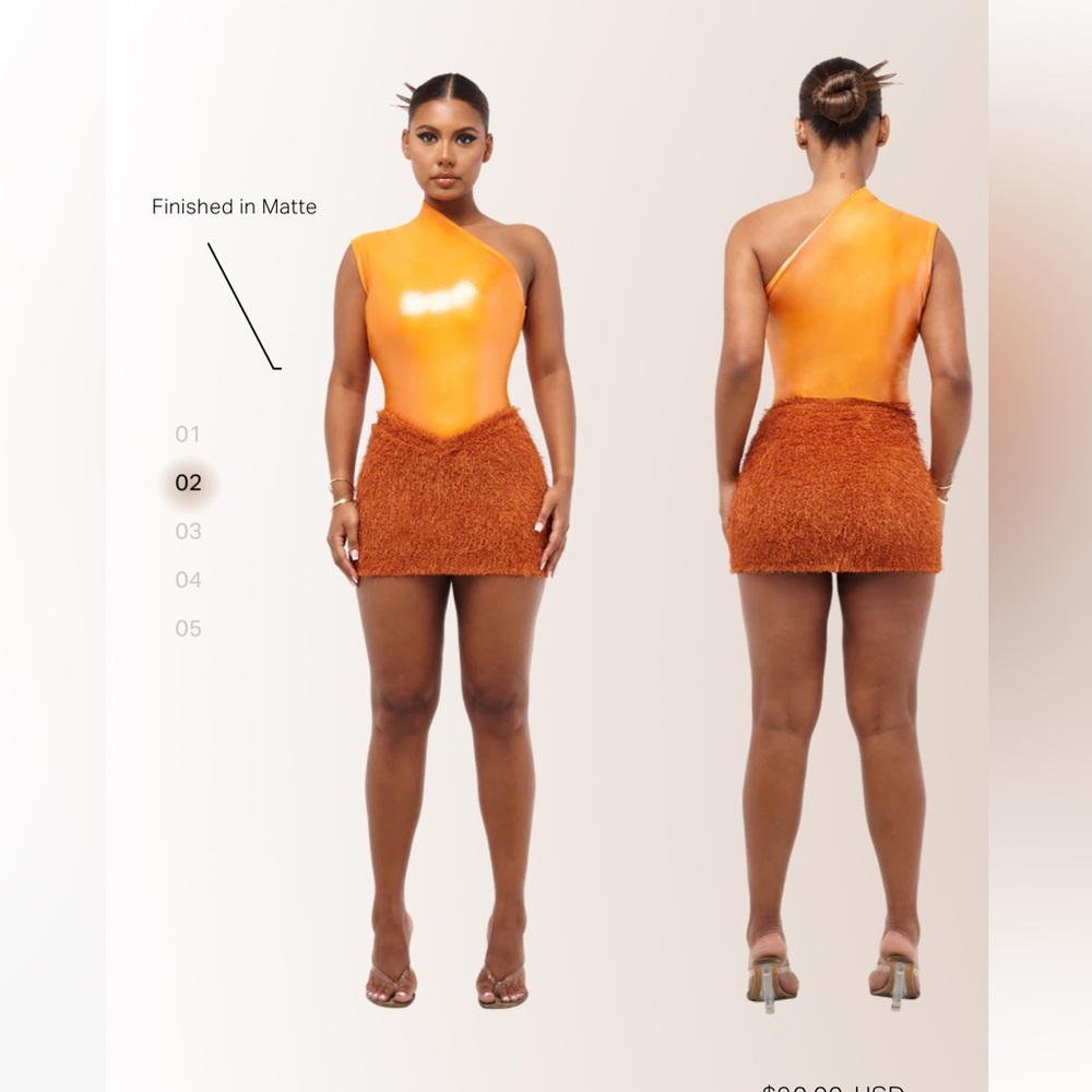 Coucoo- Jami Body suit (XS)  & Kaibu mini skirt (s)